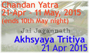 21 Apr 2015, Akhshaya Tritiya and begin of 21-day Chandan Yatra